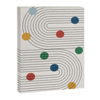 Modern Colorful Retro Dots Canvas Print Gallery Image 6