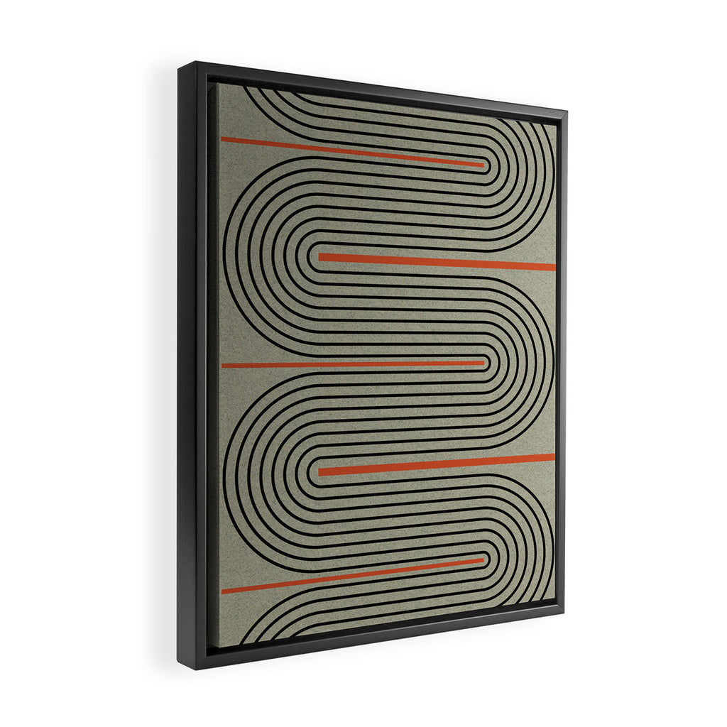 Modern Contemporary Balance No.1 Framed Canvas Print Gallery Image 2