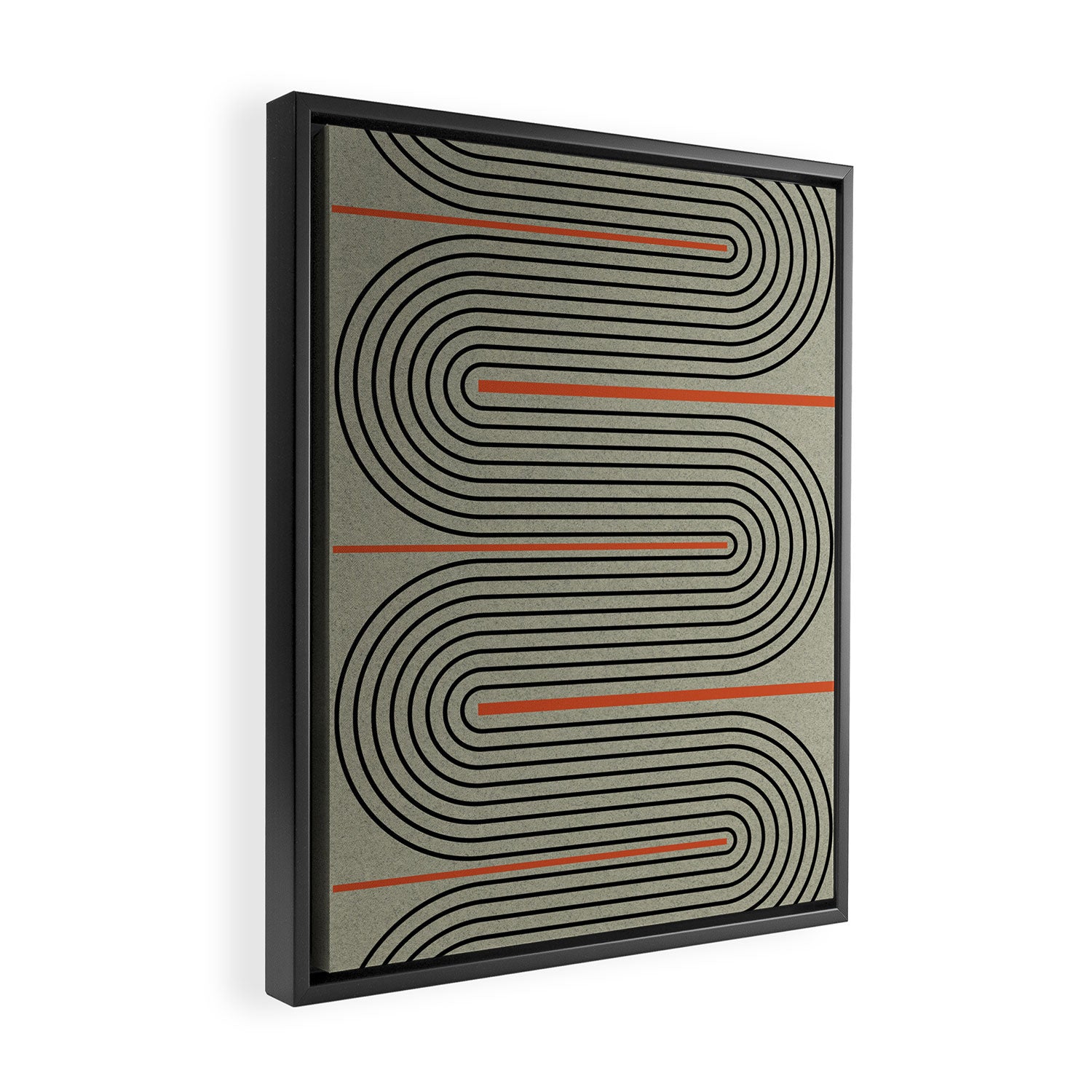 Modern Contemporary Balance No.1 Framed Canvas Print Gallery Image 2