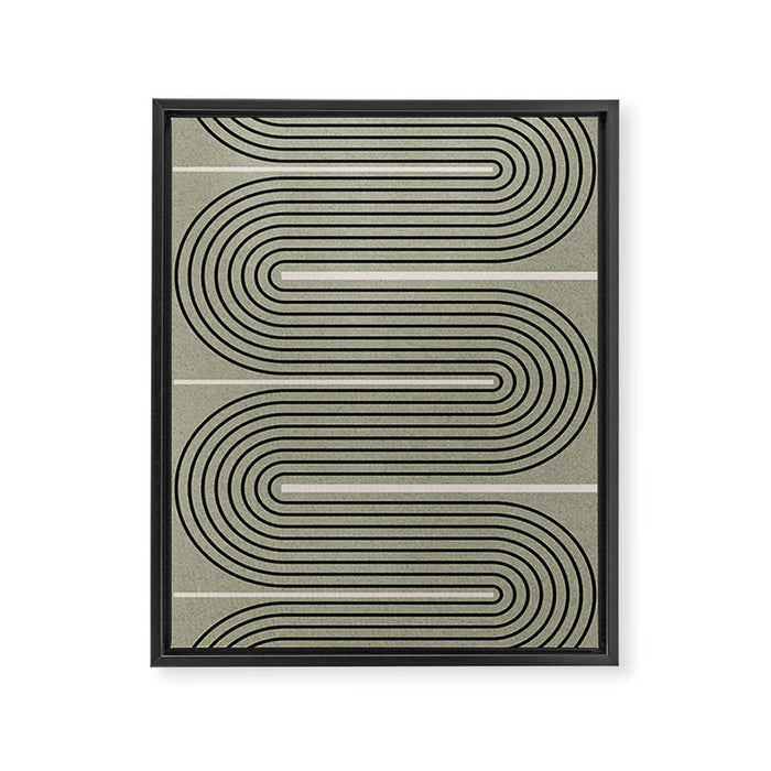 Modern Contemporary Balance No.2 Framed Canvas Print Gallery Image 1