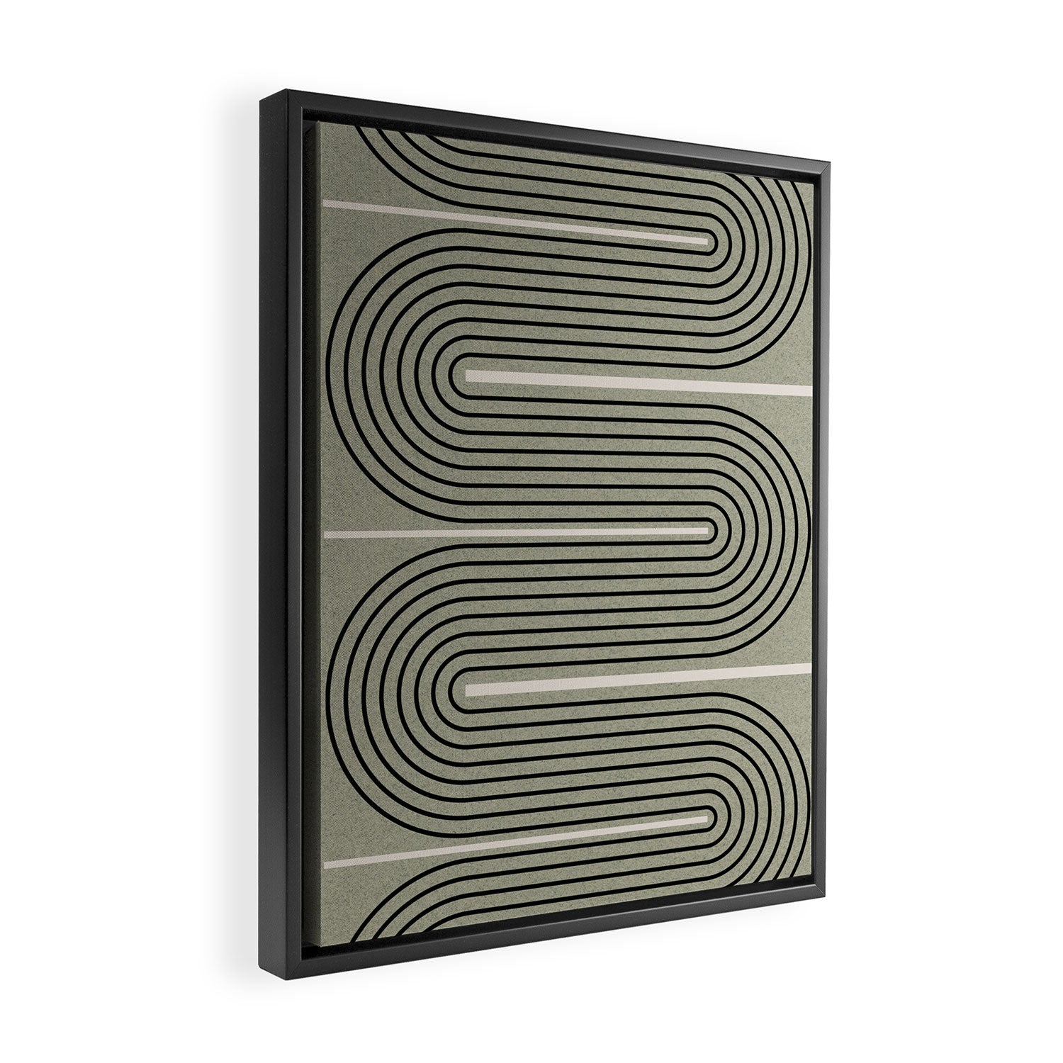 Modern Contemporary Balance No.2 Framed Canvas Print Gallery Image 2