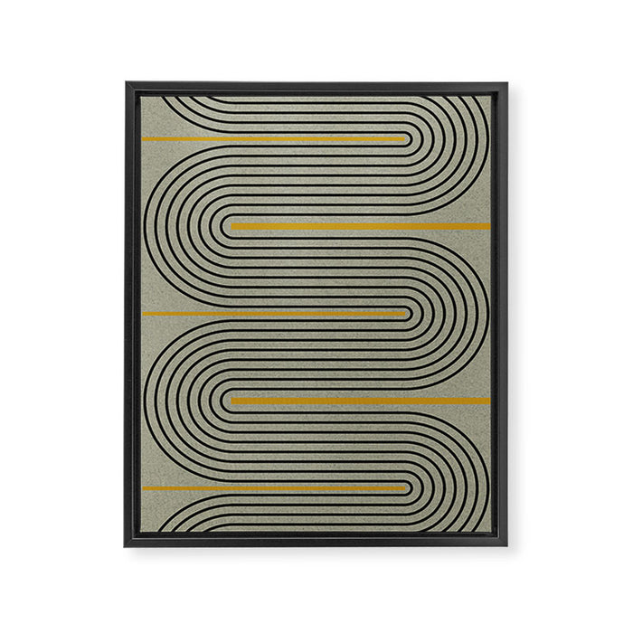 Modern Contemporary Balance No.3 Framed Canvas Print Gallery Image 1