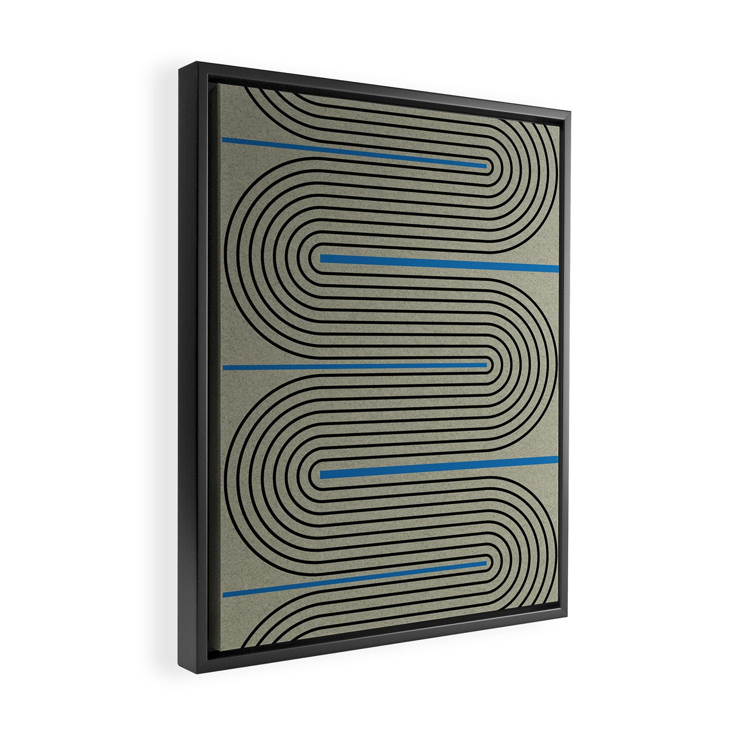 Modern Contemporary Balance No.4 Framed Canvas Print Gallery Image 2