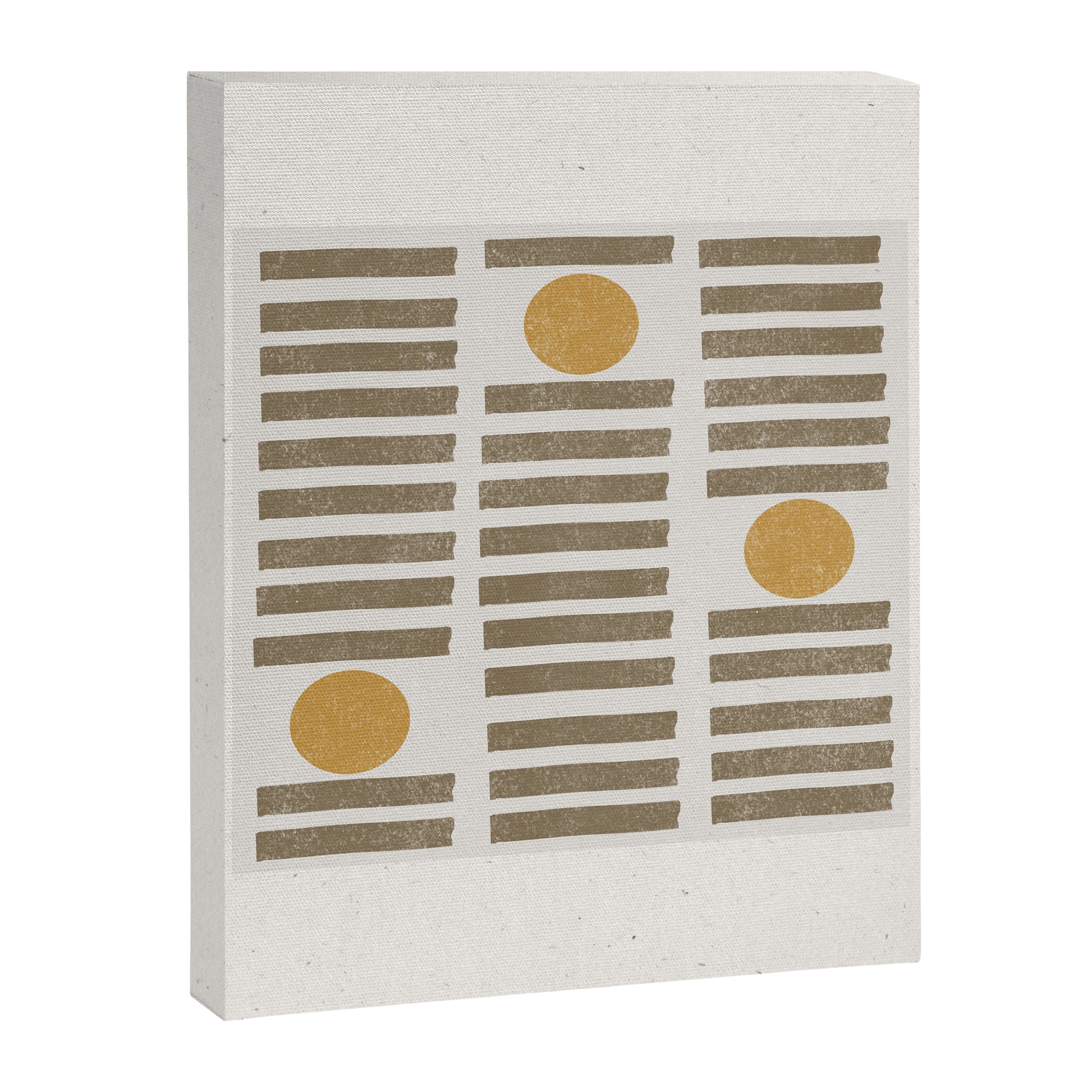 Modern Craft Design Retro Stripes and Circles Canvas Print Gallery Image 8
