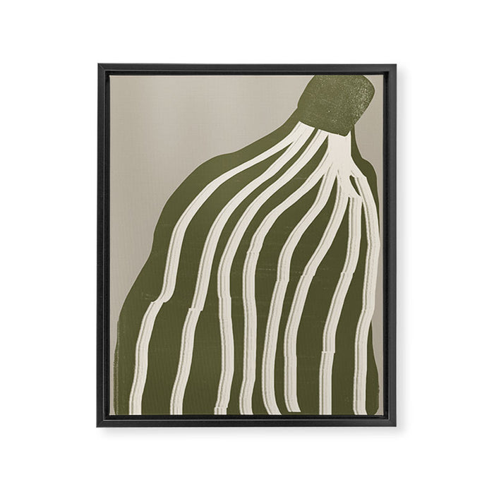 Modern Flower Framed Canvas Print Gallery Image 1