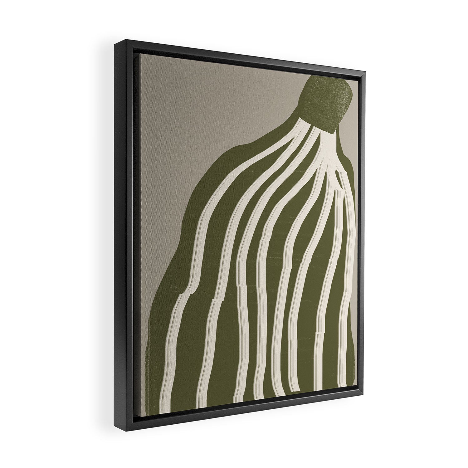 Modern Flower Framed Canvas Print Gallery Image 2