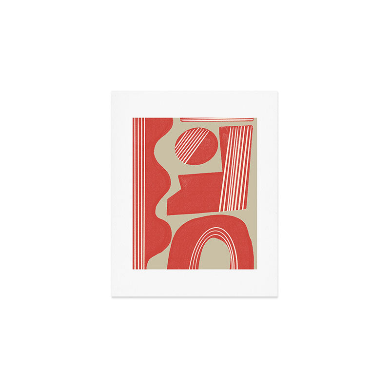 Modern Geo Shapes Art Print Gallery Image 1