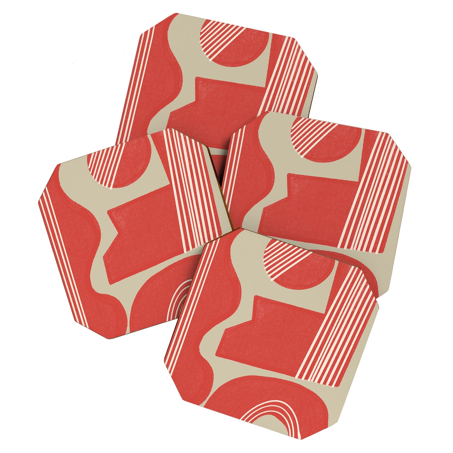 Modern Geo Shapes Coaster Gallery Image 1