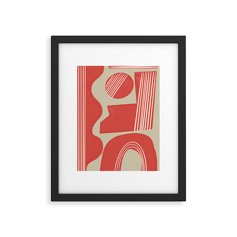 Modern Geo Shapes Framed Art Print Gallery Image 5