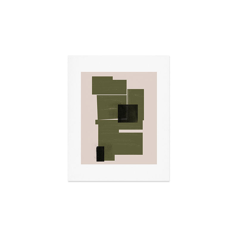 Modern Geometric Collage  Art Print Gallery Image 1