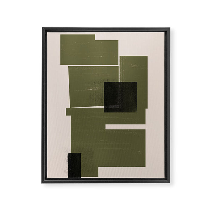 Modern Geometric Collage  Framed Canvas Print Gallery Image 1