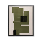 Modern Geometric Collage  Framed Canvas Print Gallery Image 6