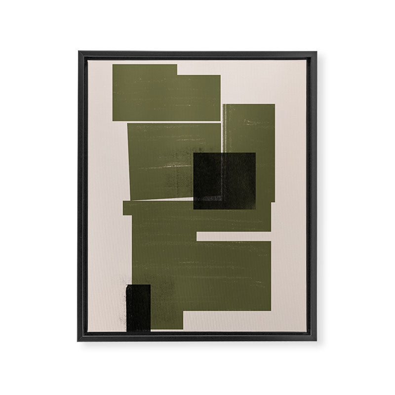 Modern Geometric Collage  Framed Canvas Print Gallery Image 6