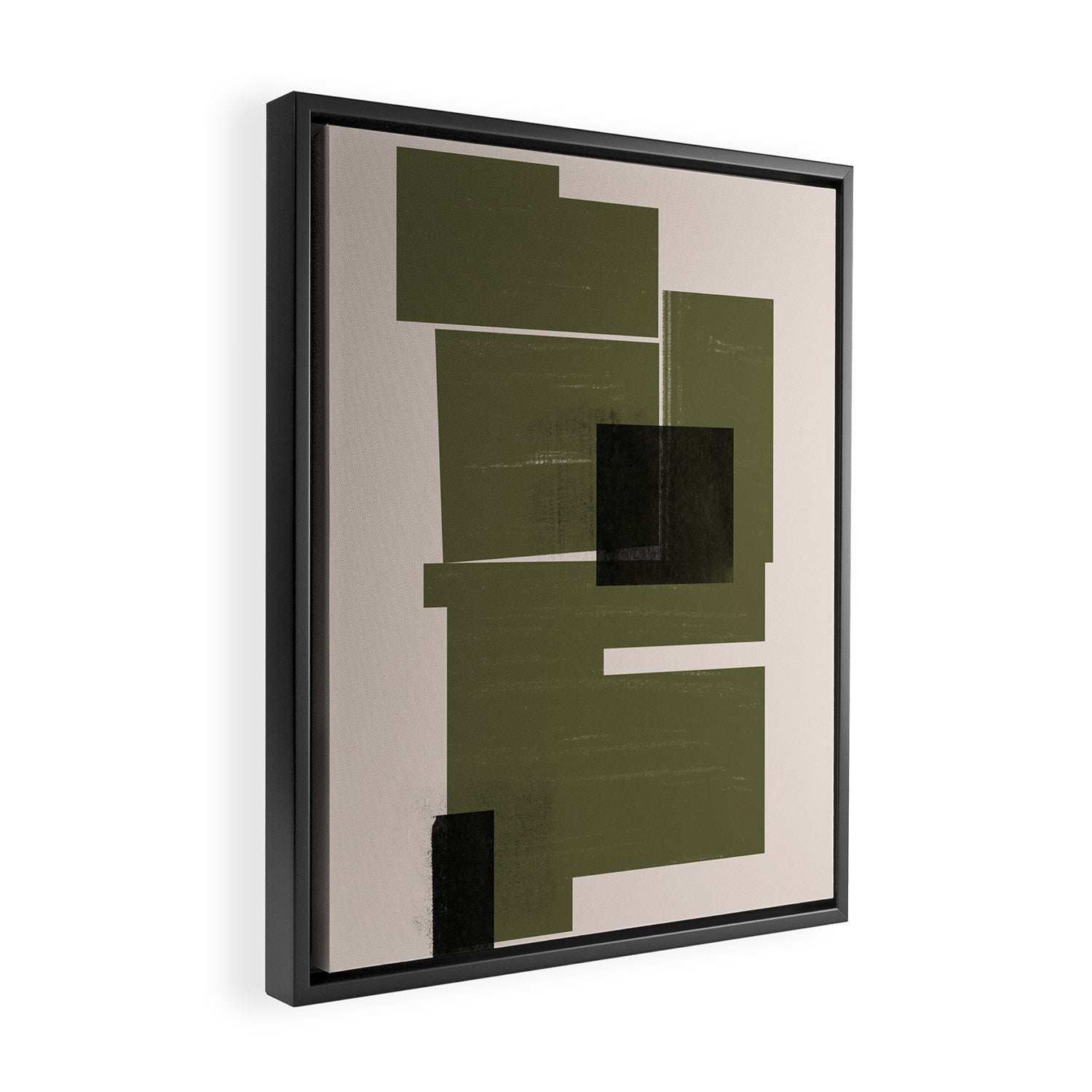 Modern Geometric Collage  Framed Canvas Print Gallery Image 2