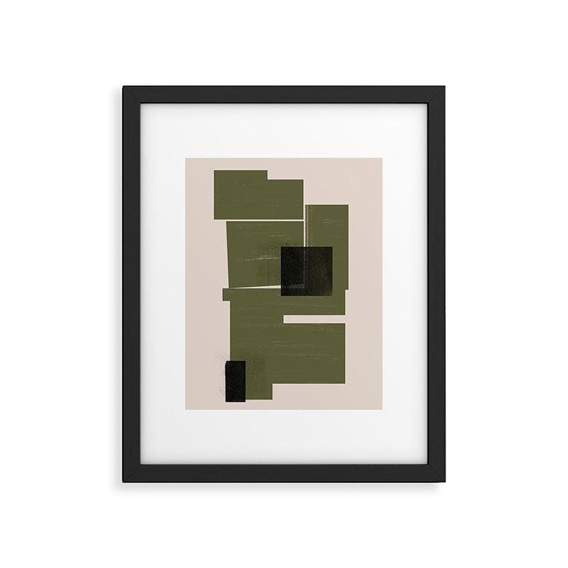 Modern Geometric Collage  Framed Art Print Gallery Image 5