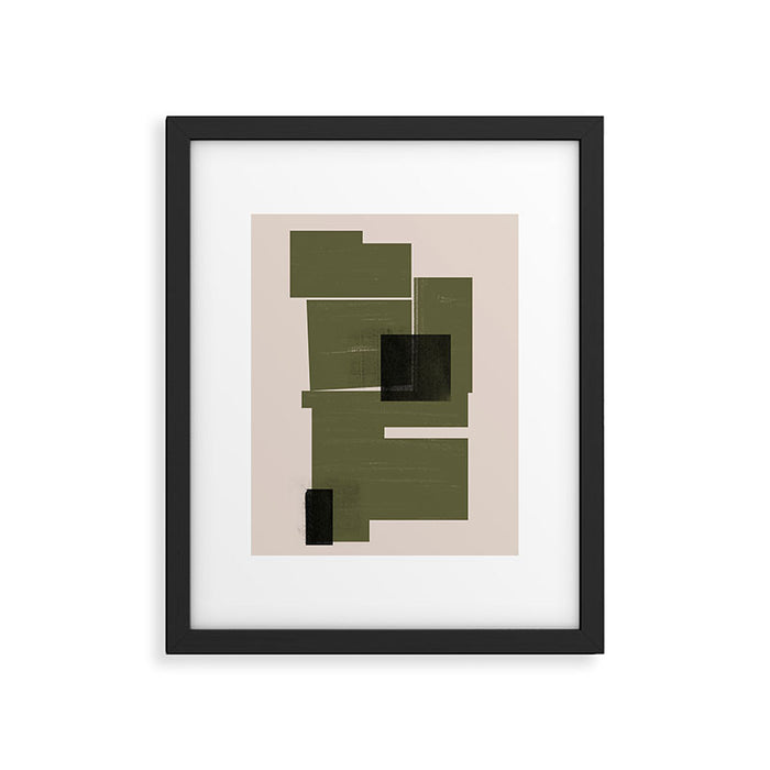 Modern Geometric Collage  Framed Art Print Gallery Image 1