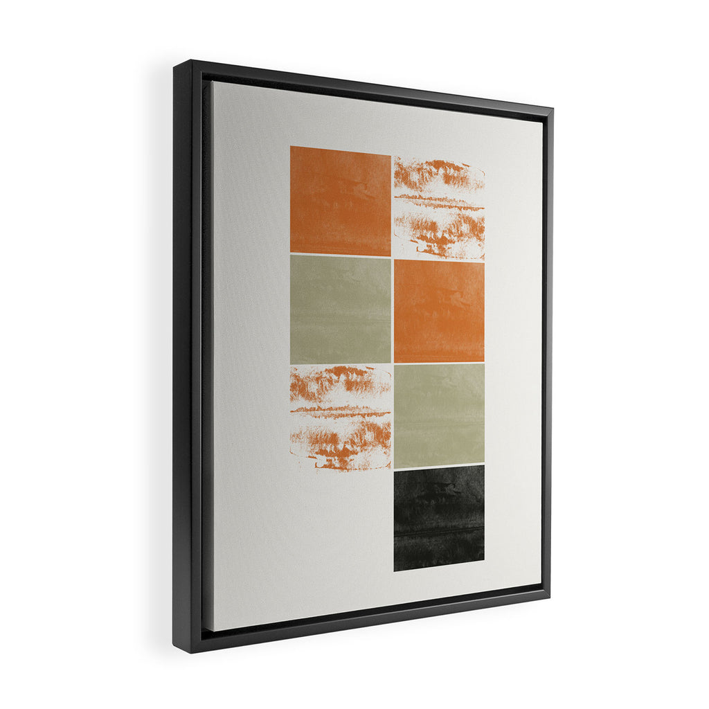 Modern Geometric Pattern Framed Canvas Print Gallery Image 2