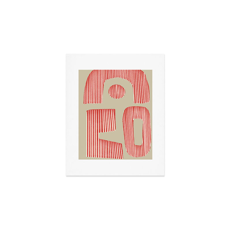 Modern Geometric Shapes Art Print Gallery Image 1