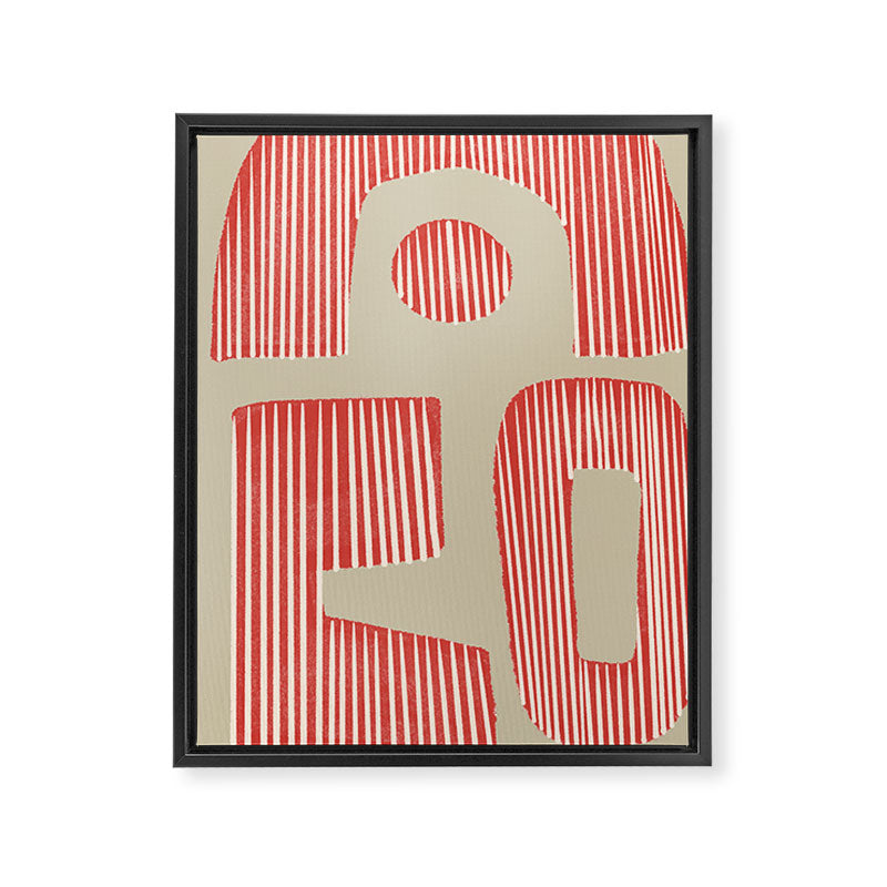 Modern Geometric Shapes Framed Canvas Print Gallery Image 6