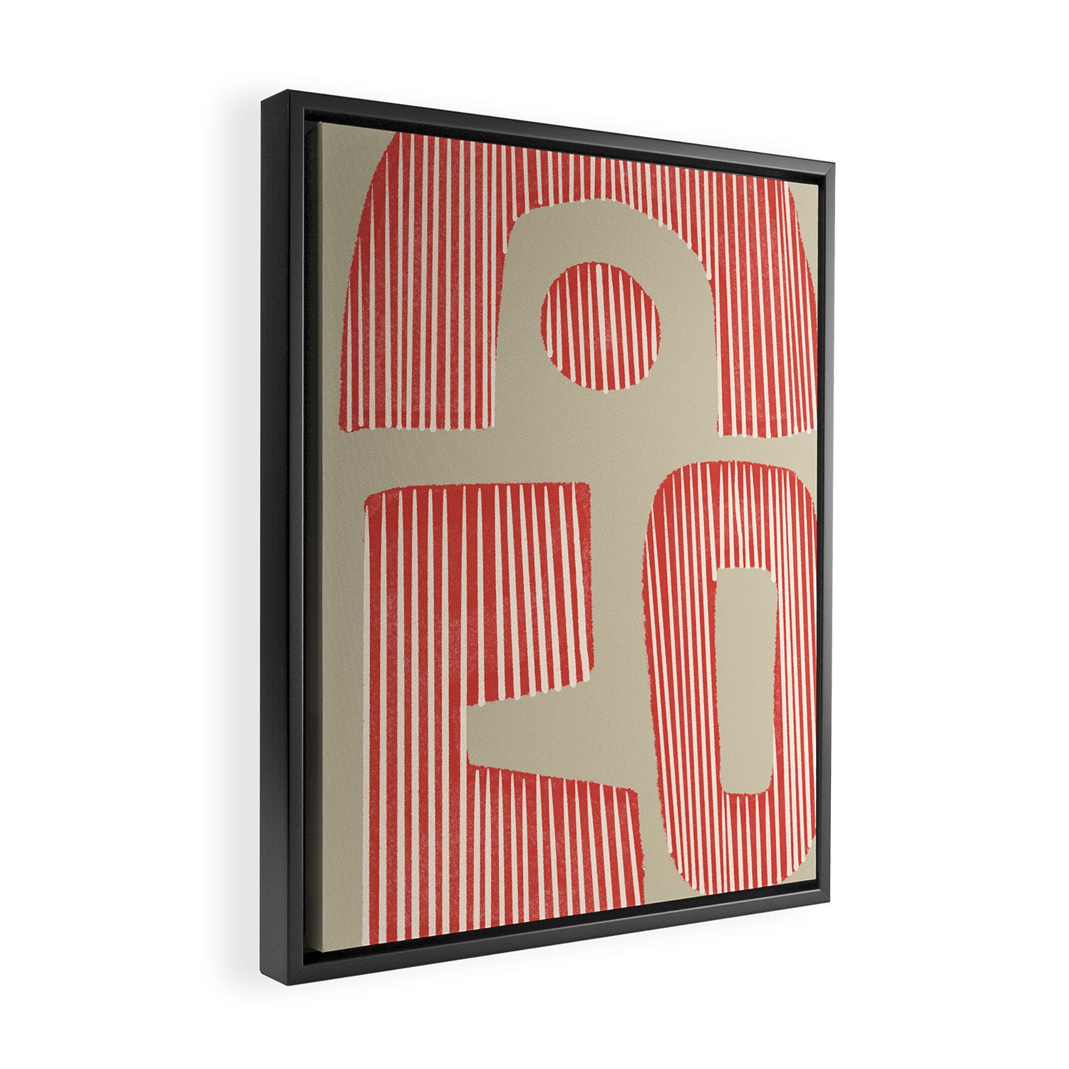 Modern Geometric Shapes Framed Canvas Print Gallery Image 2