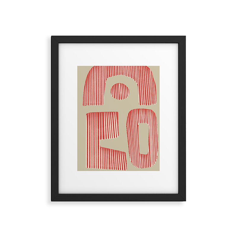 Modern Geometric Shapes Framed Art Print Gallery Image 5