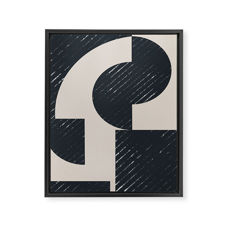 Modern Graphic Composition  Framed Canvas Print Gallery Image 6