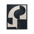 Modern Graphic Composition  Framed Canvas Print Gallery Image 6