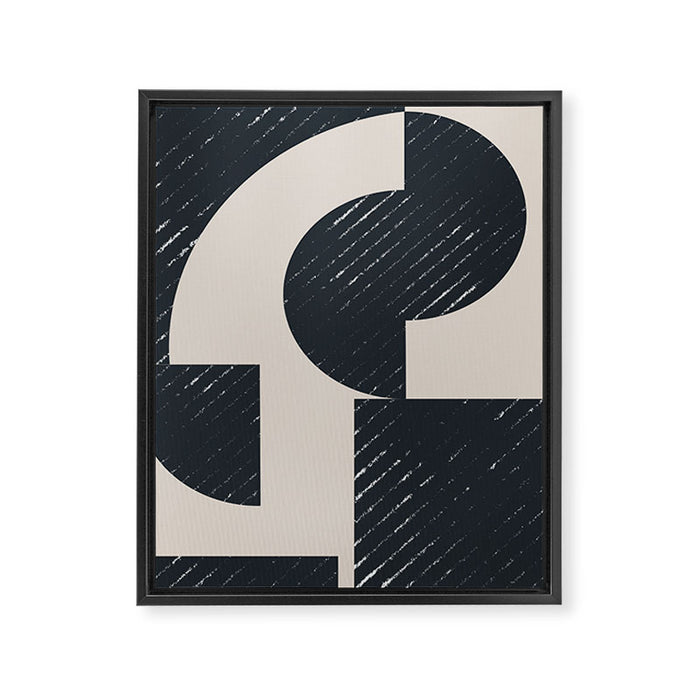 Modern Graphic Composition  Framed Canvas Print Gallery Image 1