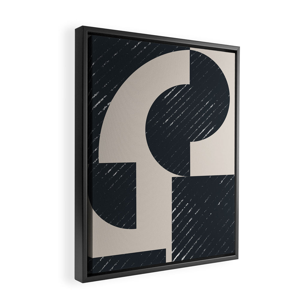 Modern Graphic Composition  Framed Canvas Print Gallery Image 2