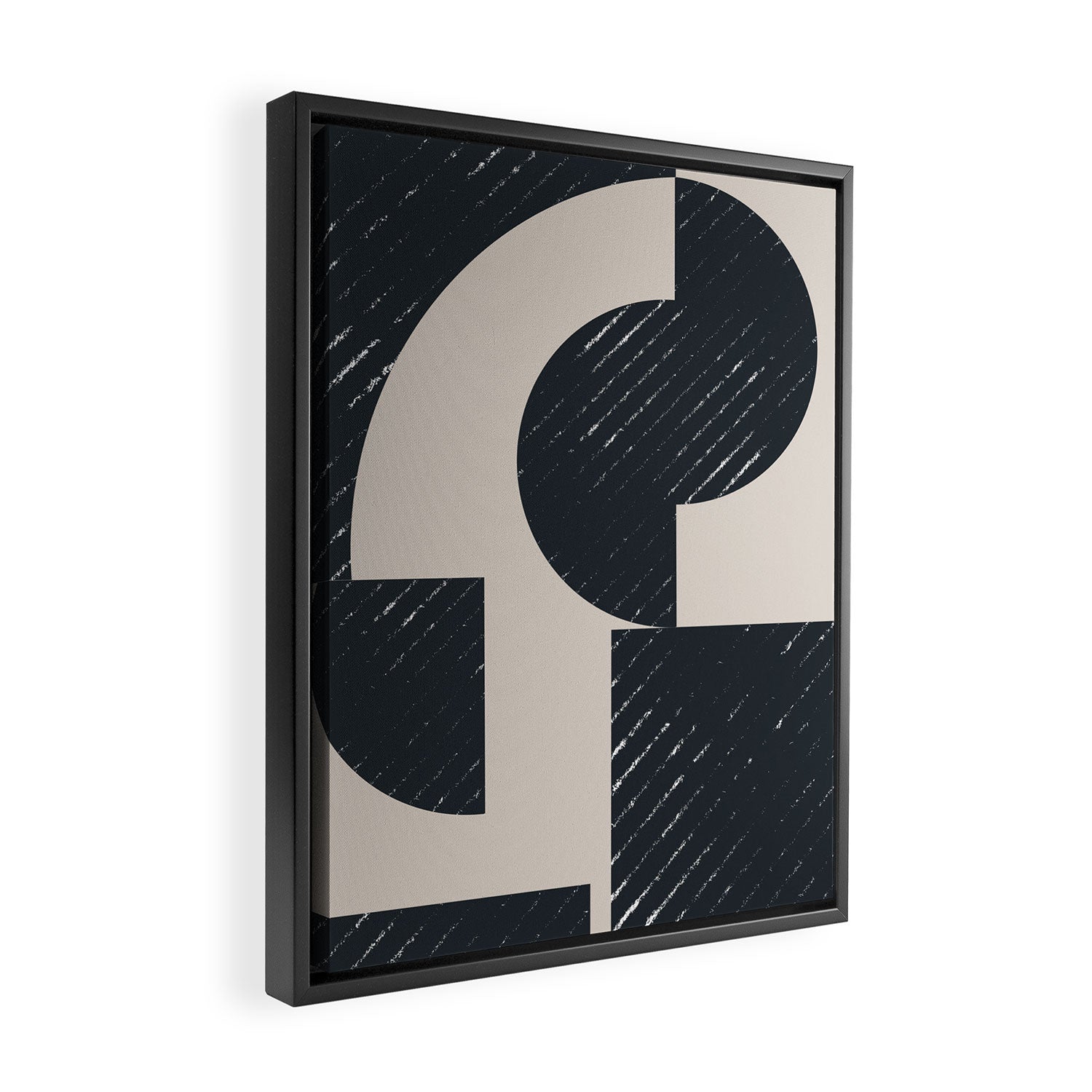 Modern Graphic Composition  Framed Canvas Print Gallery Image 2