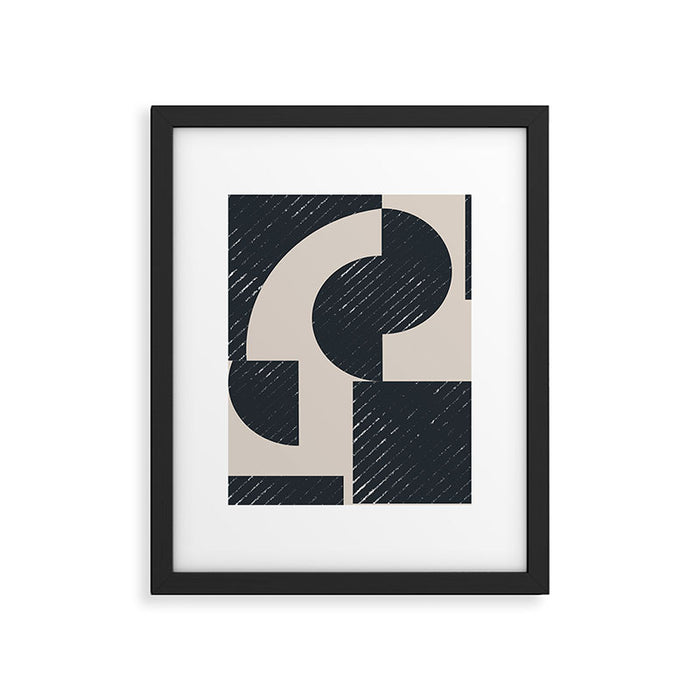 Modern Graphic Composition  Framed Art Print Gallery Image 1