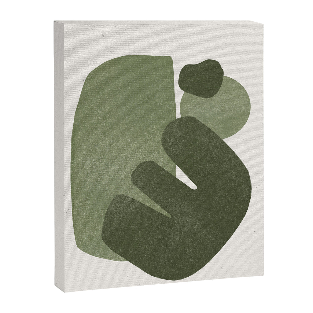Modern Green Shapes Canvas Print Gallery Image 6