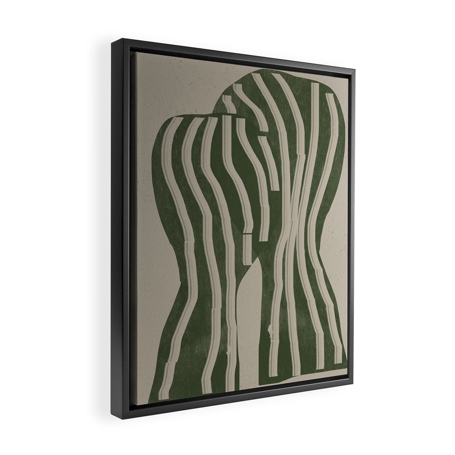 Modern Head Portrait Framed Canvas Print Gallery Image 2