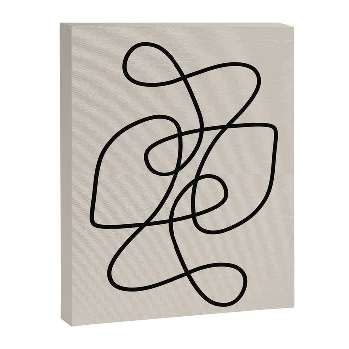Modern Line Art Canvas Print Gallery Image 1