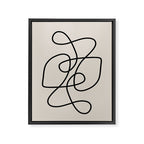 Modern Line Art Framed Canvas Print Gallery Image 6