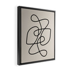 Modern Line Art Framed Canvas Print Gallery Image 2