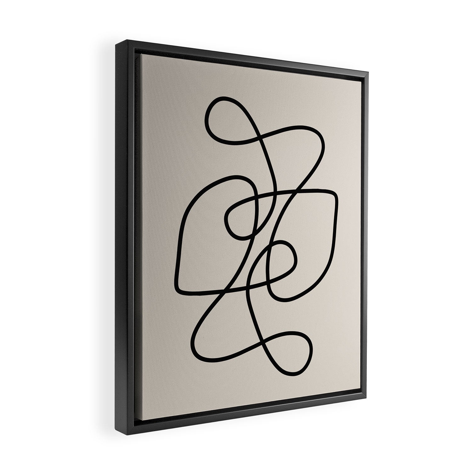 Modern Line Art Framed Canvas Print Gallery Image 2
