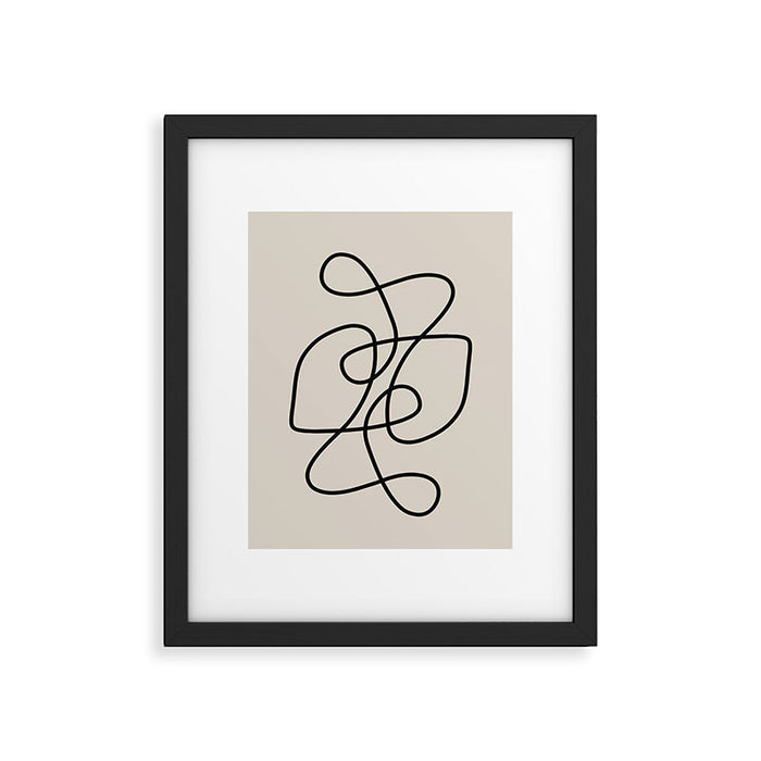 Modern Line Art Framed Art Print Gallery Image 1