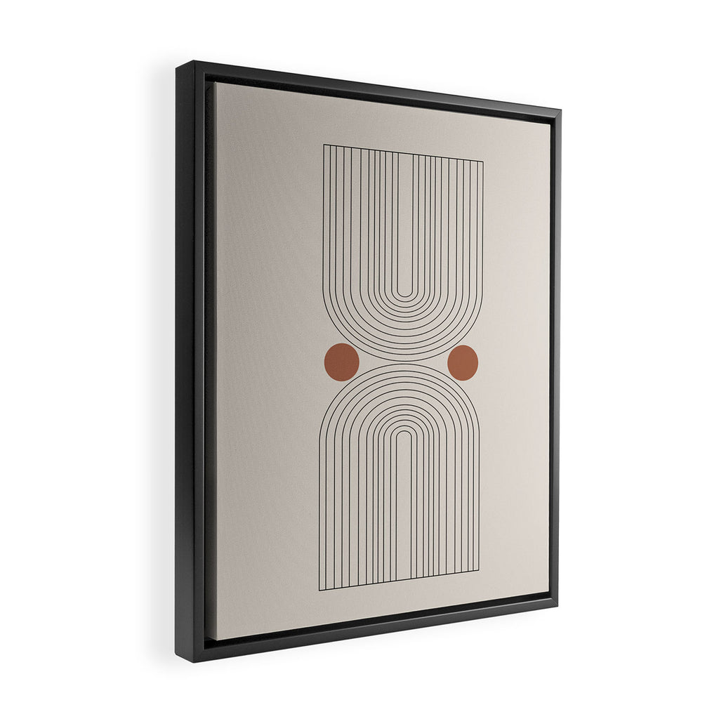 Modern Minimalistic Art Framed Canvas Print Gallery Image 2