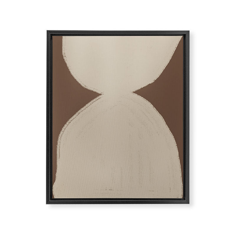 Modern Neutral Shapes Framed Canvas Print Gallery Image 6
