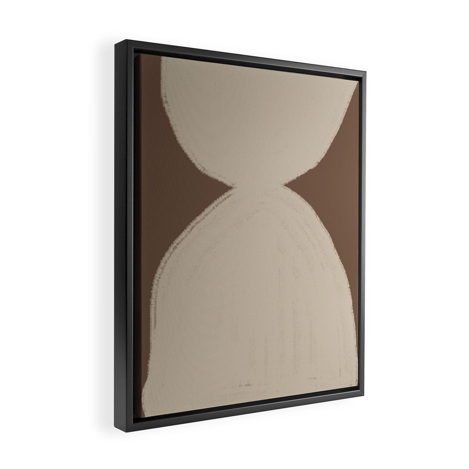 Modern Neutral Shapes Framed Canvas Print Gallery Image 2