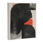 Modern Organic  Black And Red Forms Canvas Print Gallery Image 6