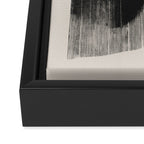 Modern Organic  Black And Red Forms Framed Canvas Print Gallery Image 3