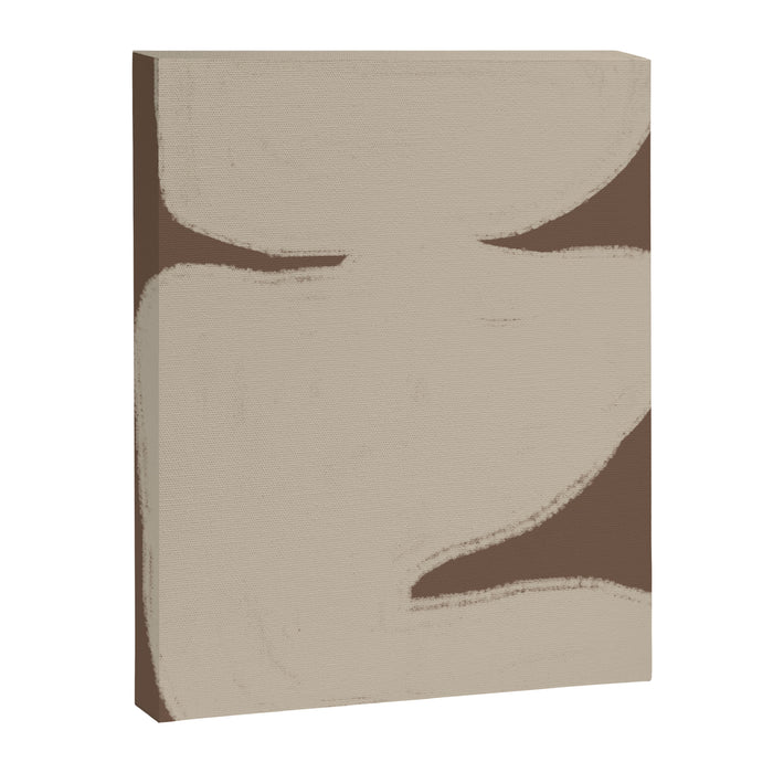 Modern Organic Neutral Shape  Canvas Print Gallery Image 1