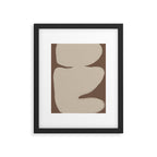 Modern Organic Neutral Shape  Framed Art Print Gallery Image 5