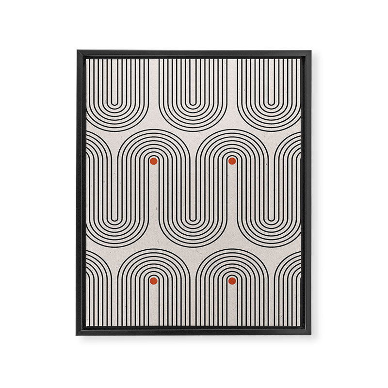 Modern Patter Minimalist Shapes Framed Canvas Print Gallery Image 6