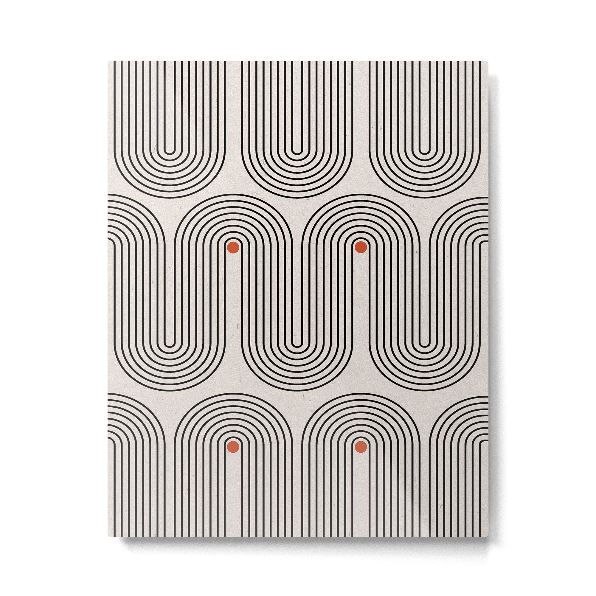 Modern Patter Minimalist Shapes Metal Print Gallery Image 4