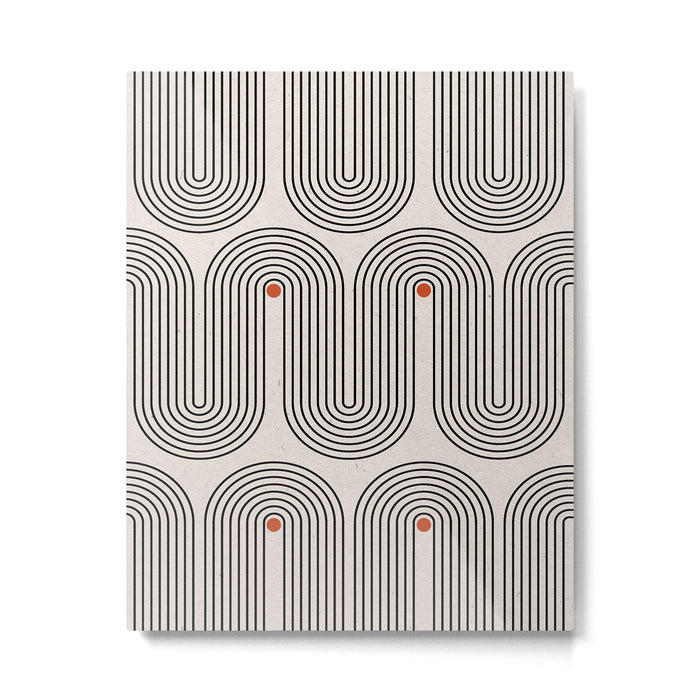 Modern Patter Minimalist Shapes Metal Print Gallery Image 1