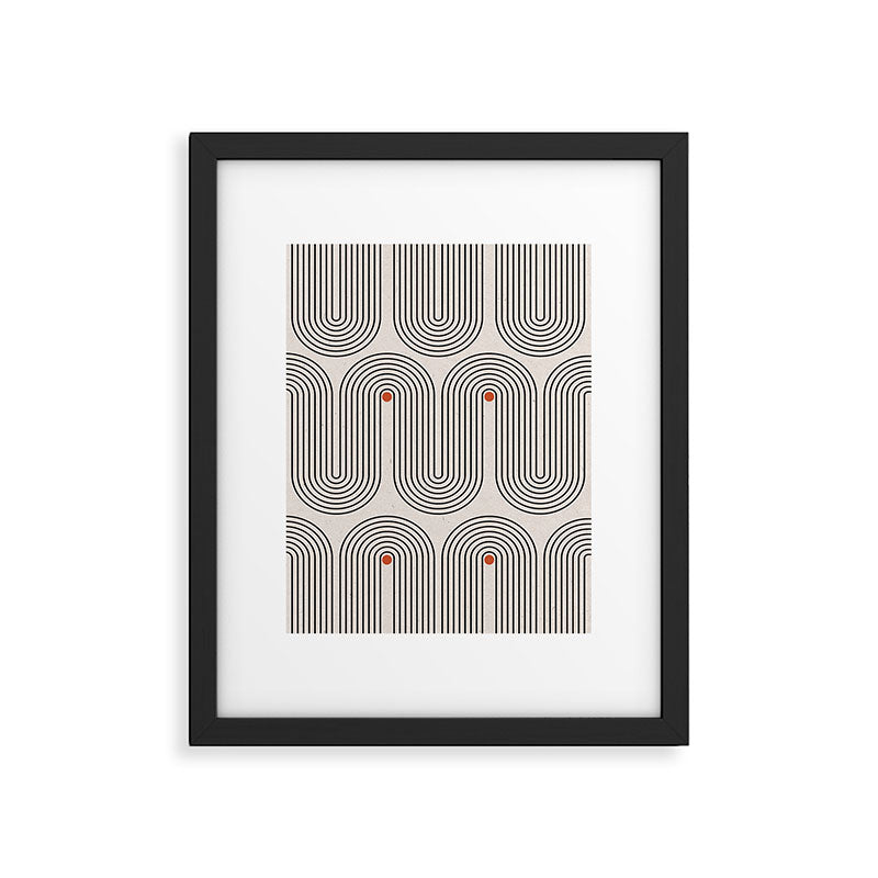 Modern Patter Minimalist Shapes Framed Art Print Gallery Image 5