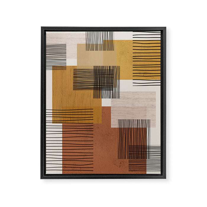 Modern Pattern Framed Canvas Print Gallery Image 1